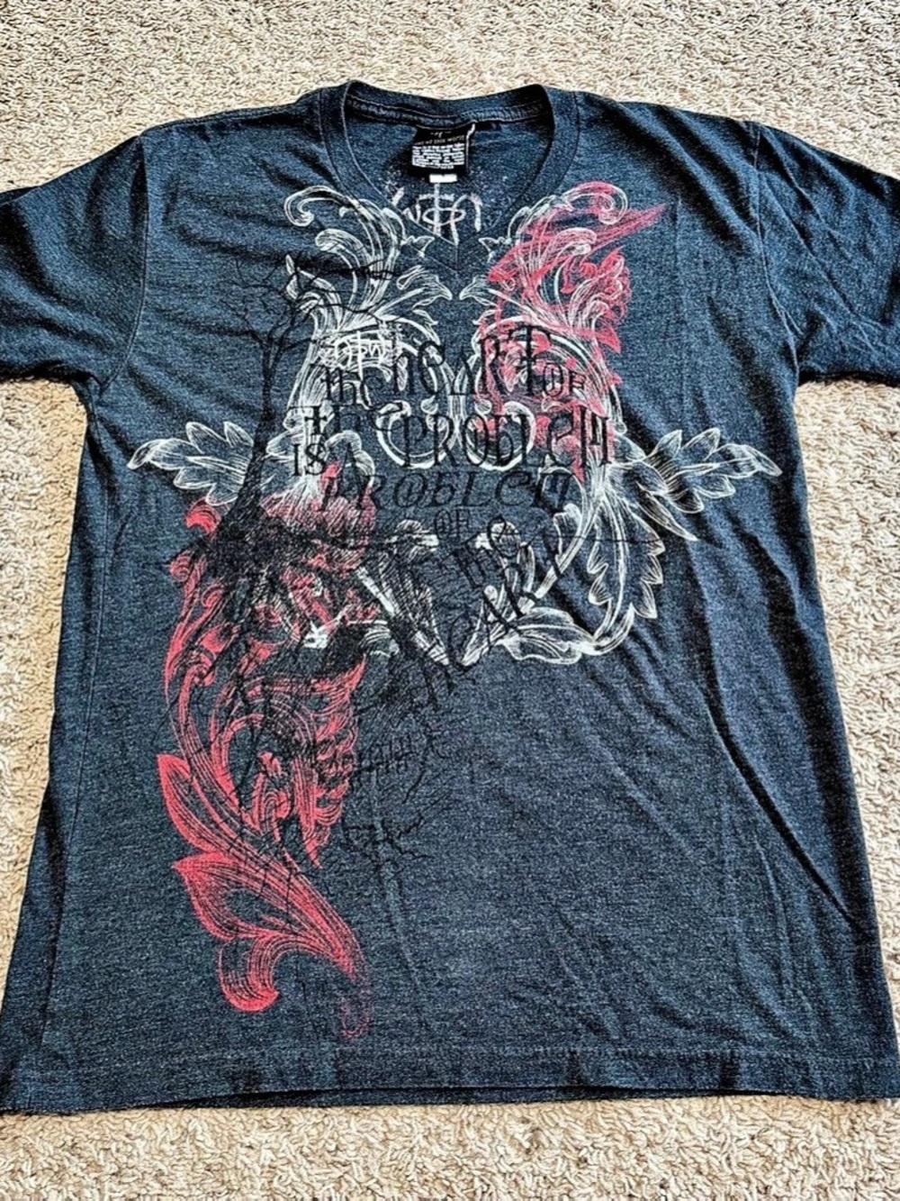 NOTW Not Of This World Graphic Tee Size S Y2K Christian